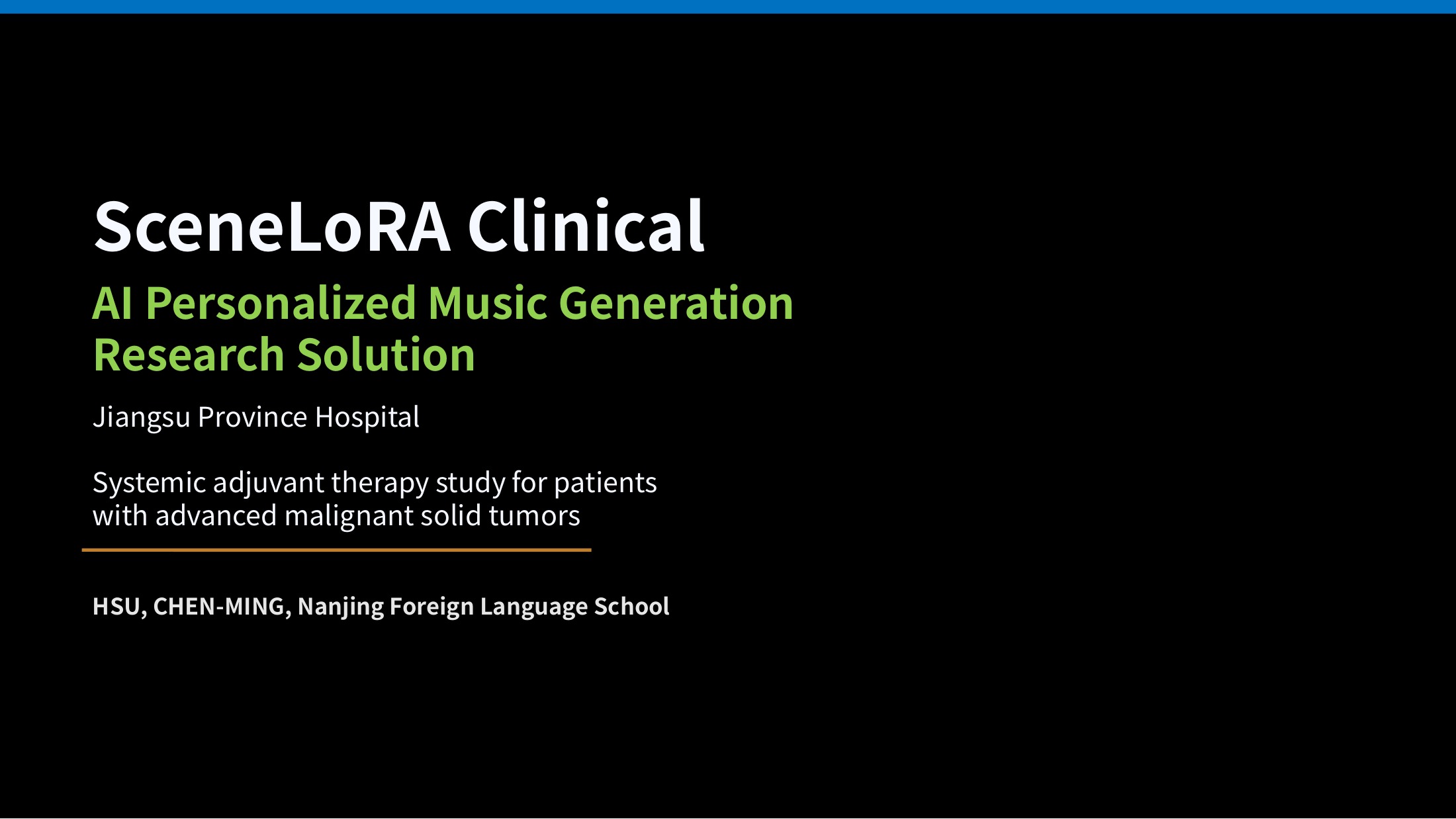 SceneLoRA Clinical